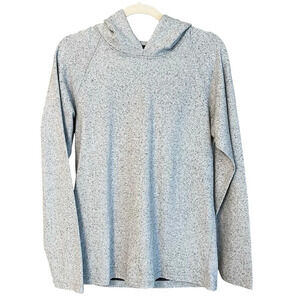 Wings + Horns Stretch Cotton Crew Neck Hoodie Light Heather Grey Small NWT Cozy